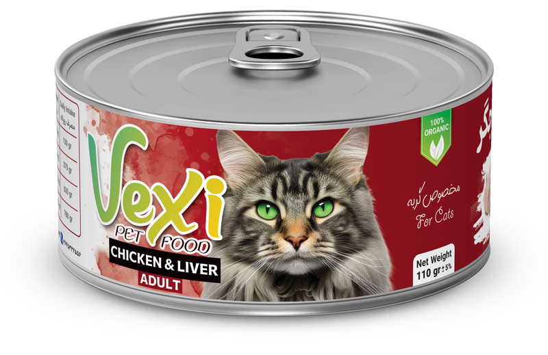 کنسرو گربه وکسی - مرغ و جگر
