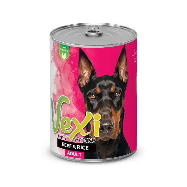 کنسرو پته سگ وکسی طعم گوشت و برنج - 400 گرمی