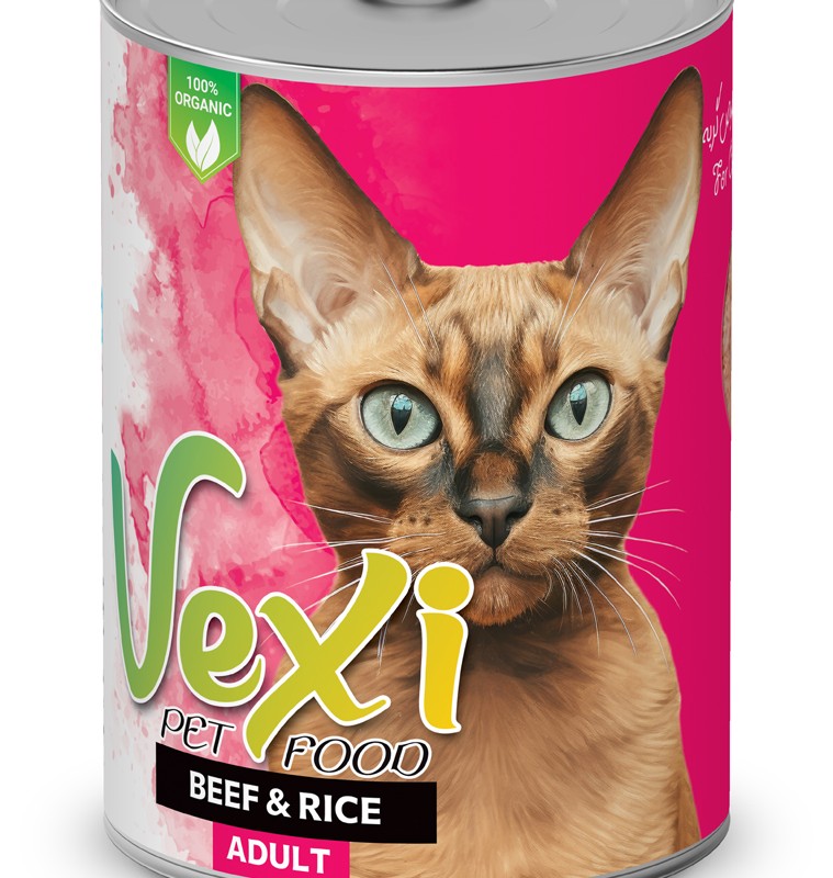 کنسرو گربه وکسی گوشت و برنج - 400 گرمی