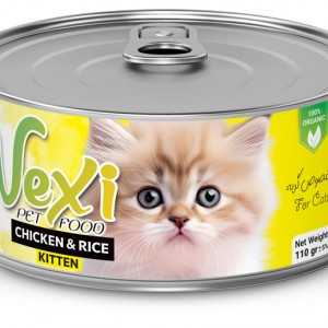 کنسرو بچه گربه برنج و مرغ 110 گرمی