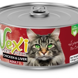 کنسرو گربه وکسی - مرغ و جگر