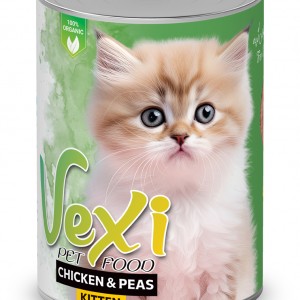 کنسرو بچه گربه - مرغ و نخودفرنگی