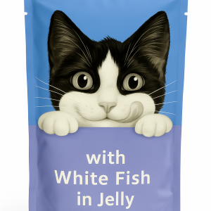 پوج گربه و سگ فلیکس با طعم ماهی سفید