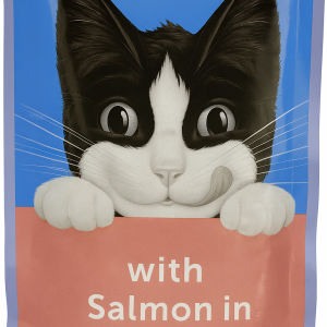 پوج گربه و سگ فلیکس با طعم ماهی سالمون