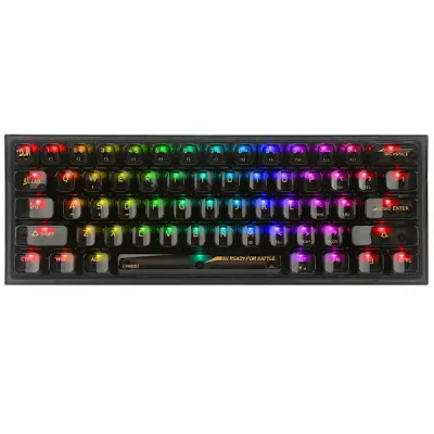 کیبورد مخصوص بازی ردراگون مدل Fizz K617 CTP RGB Black