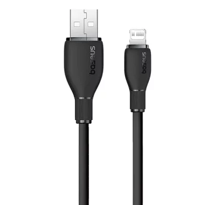 کابل تبدیل USB به لایتنینگ بیسوس مدل Pudding Series Fast Charging 2m Cluster Black