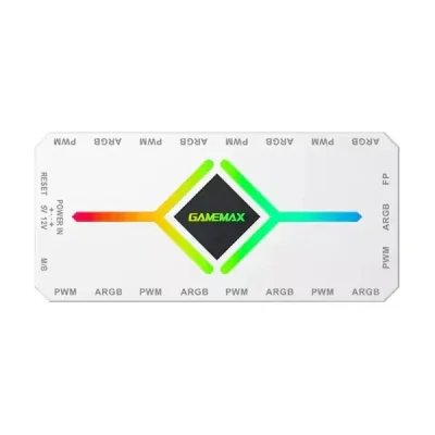 هاب کنترل نورپردازی و سرعت فن گیم مکس مدل V4.0 ARGB HUB PWM White