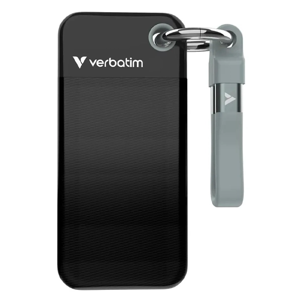 حافظه SSD اکسترنال 1 ترابایت ورباتیم مدل POCKET خاکستری