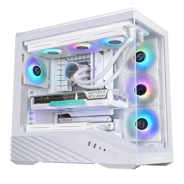 کیس کامپیوتر لیان لی مدل Vector V100R White