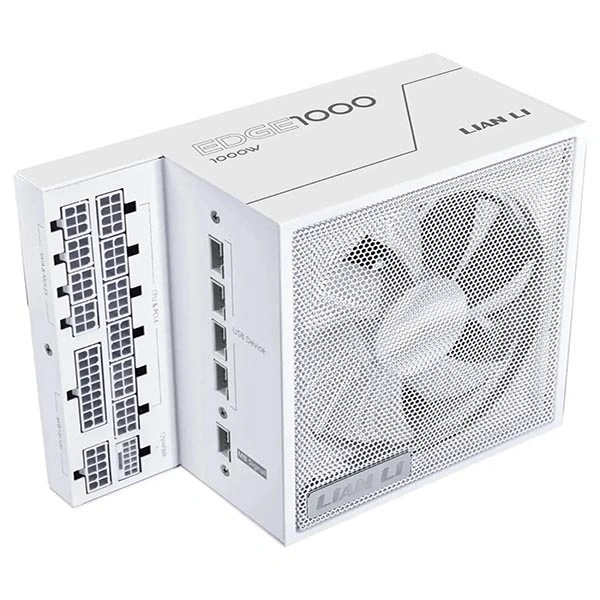 پاور 1000 وات لیان لی مدل EDGE GOLD 1000 UK White Full Modular به همراه هاب