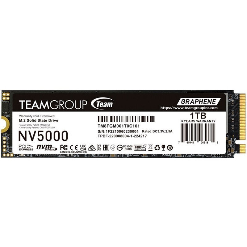اس اس دی اینترنال تیم گروپ مدل NV5000 ظرفیت 1 ترابایت
