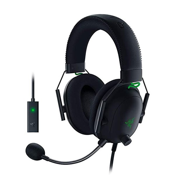 هدست مخصوص بازی ریزر مدل Blackshark V2 + Sound Card