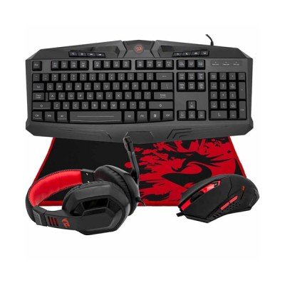 کیبورد,موس,هدست و موس پد مخصوص بازی ردراگون مدل ESSENTIALS S101 BA2