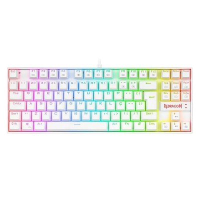 کیبورد مخصوص بازی ردراگون مدل KUMARA Pro White K552P-KBS