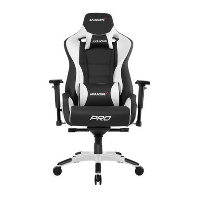 صندلی اداری مدیریتی و مخصوص بازی ای کی ریسینگ مشکی سفید مدل CPX11 Masters Pro