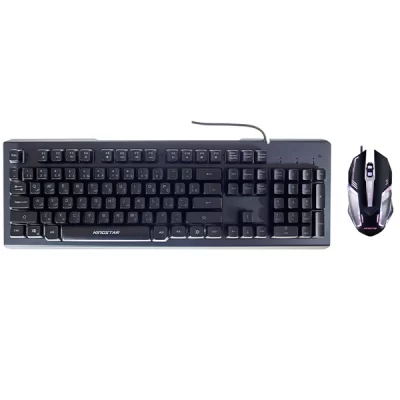 کیبورد و موس سیمی مخصوص بازی کینگ استار مدل KBM285G Combo