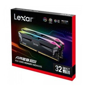 حافظه رم دسکتاپ لکسار مدل  Ares RGB 32GB Dual 6400Mhz CL32 DDR5