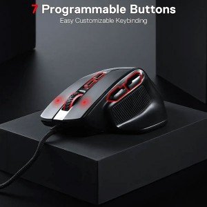 موس باسیم مخصوص بازی ردراگون مدل  BULLSEYE M806 RGB