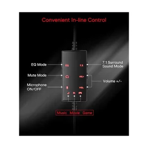 هدست مخصوص بازی ردراگون مدل AURORA H376 Black