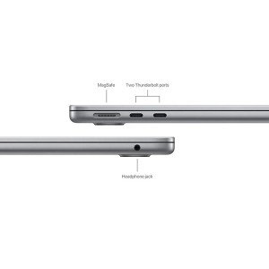 لپ تاپ اپل 13.6 اینچی مدل مک بوک ایر MC8G4 2024 M3 16GB 256GB