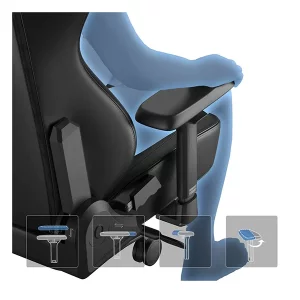 صندلی اداری مدیریتی و مخصوص بازی دی ایکس ریسر سری کرفت مشکی  مدل 2025 GC/XLCM23LTA/N