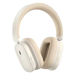 هدفون بلوتوثی بیسوس مدل Bowie D05 creamy white
