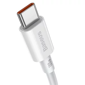 کابل type-c to type-c بیسوس مدل Explorer Series Fast Charging Cable with Smart Temperature Control 100W 2m stellar white