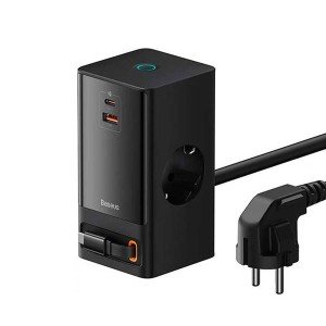 شارژر رو میزی بیسوس مدل PowerCombo Digital PowerStrip 65W