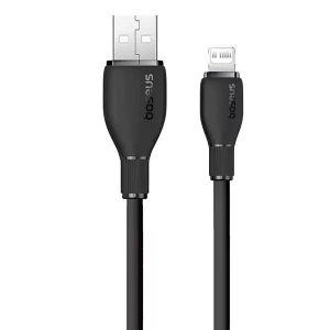 کابل تبدیل USB به لایتنینگ بیسوس مدل Pudding Series Fast Charging 2m Cluster Black