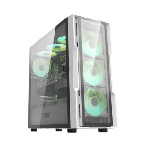 کیس کامپیوتر دارک فلش مدل DK431GLASS WH