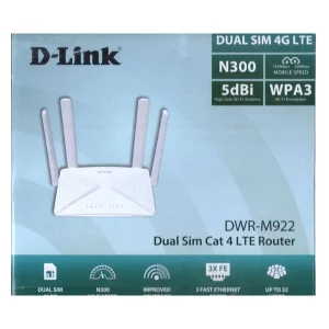 مودم و روتر دو سیمکارت 4G LTE دی‌لینک مدل DWR-M922