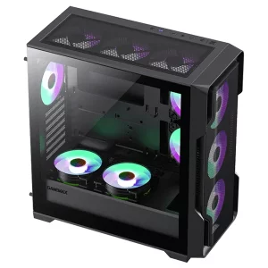 کیس کامپیوتر گیم مکس مدل Siege Black