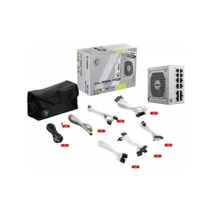 پاور 850 وات ام اس آی مدل MAG A850GL PCIE5 Full Modular White