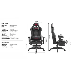 صندلی اداری مدیریتی و مخصوص بازی ردراگون مدل C-328