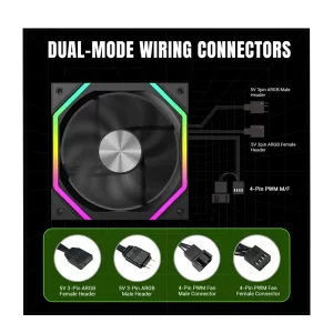 فن کیس گیم مکس مدل FN12A-N2 Black