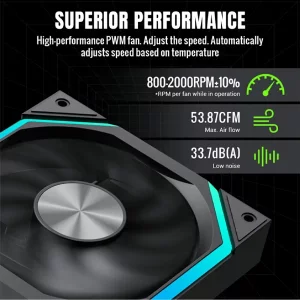 فن کیس گیم مکس مدل FN12A-N2-R Black