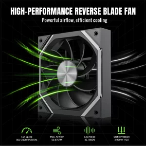 فن کیس گیم مکس مدل FN12A-N2-R Black