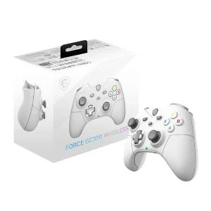 دسته مخصوص بازی ام اس آی مدل FORCE GC300 White