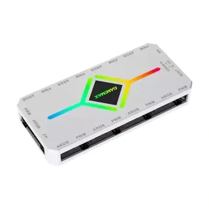 هاب کنترل نورپردازی و سرعت فن گیم مکس مدل V4.0 ARGB HUB PWM White