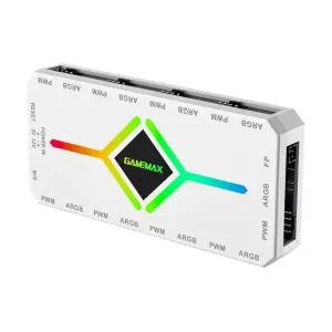 هاب کنترل نورپردازی و سرعت فن گیم مکس مدل V4.0 ARGB HUB PWM White