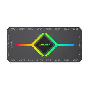 هاب کنترل نورپردازی و سرعت فن گیم مکس مدل V4.0 ARGB HUB PWM Black