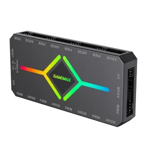 هاب کنترل نورپردازی و سرعت فن گیم مکس مدل V4.0 ARGB HUB PWM Black