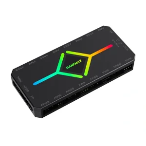 هاب کنترل نورپردازی و سرعت فن گیم مکس مدل V4.0 ARGB HUB PWM Black