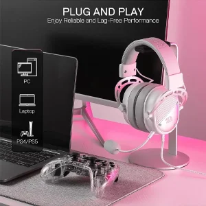 هدست مخصوص بازی ردراگون مدل THORIDAL H730 White