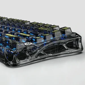 کیبورد مخصوص بازی گراوا استار مدل GravaStar Mercury K1 Lite Transparent Black