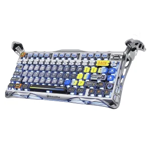 کیبورد مخصوص بازی گراوا استار مدل GravaStar Mercury K1 Pro Interstellar Silver