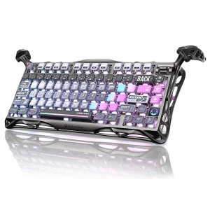 کیبورد مخصوص بازی گراوا استار مدل GravaStar Mercury K1 Pro Cyberpunk