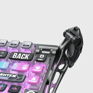 کیبورد مخصوص بازی گراوا استار مدل GravaStar Mercury K1 Pro Cyberpunk