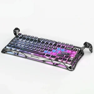 کیبورد مخصوص بازی گراوا استار مدل GravaStar Mercury K1 Pro Cyberpunk