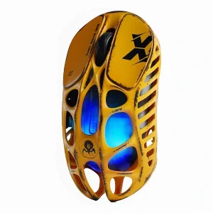 موس مخصوص بازی گراوا استار مدل GravaStar Mercury X Battle-Worn Yellow